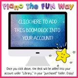 Boom Cards: Star Piano Keys ~ Note Recognition