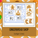 Gingerbread Ledger Lines Bundle | 3 Christmas Games