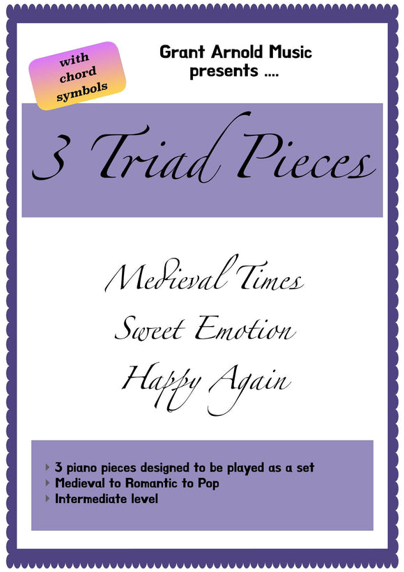 3 Triad Pieces - GREAT VALUE Studio-licensed version!