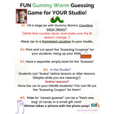 FUN for YOUR Studio Gummy Worm Guessing Game