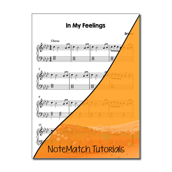In My Feelings by Drake (NoteMatch Tutorial)