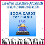 Boom Cards: Landmark Cards (3 C's, Treble G, Bass F)
