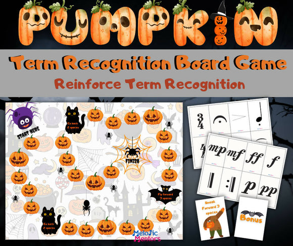 Pumpkin Terms - Term Recognition Board Game