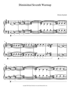 Piano Warm-Up: Diminished Sevenths