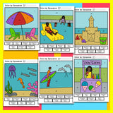 Summer Themed Color by Dynamics Worksheets - Music Dynamics Activities