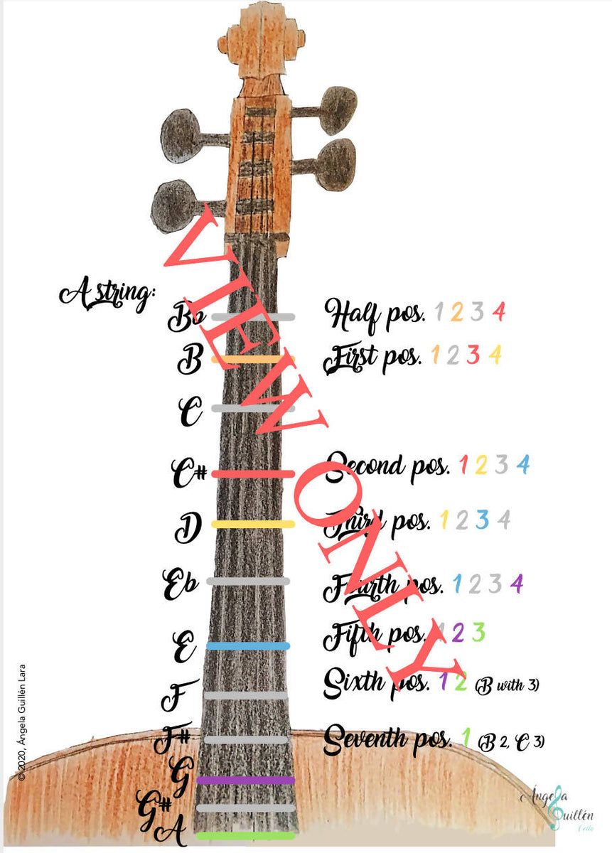 Cello neck positions Music Teacher Resources