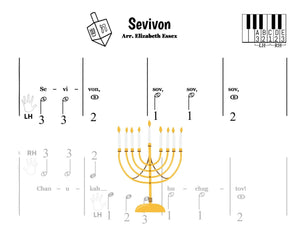 Sevivon - Sov Sov Sov - Pre-staff Finger Number /Alpha Notation (Studio License)