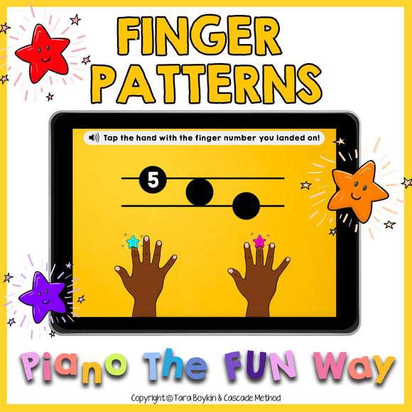 Boom Cards: Finger Patterns and Numbers for Right Hand