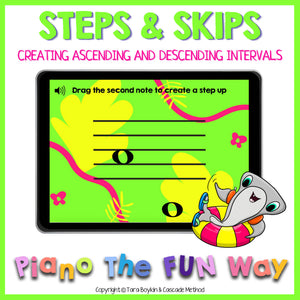 Boom Cards - Steps and Skips (Manually Up and Down)