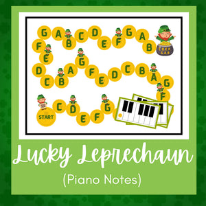 Lucky Leprechaun | St. Patrick's Day Piano Notes Game