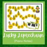 Lucky Leprechaun | St. Patrick's Day Piano Notes Game