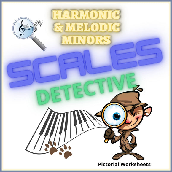 Minor Scales Worksheet Visual - Harmonic & Melodic