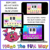 Boom Cards: Butterfly Chords (Identifying Major and Minor Chords)