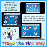 Boom Cards: Snowman Chords (Major Chords: C, D, E, F, G, A & B)