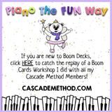 Boom Cards: Piano Finger Numbers for Beginners (Star Themed)