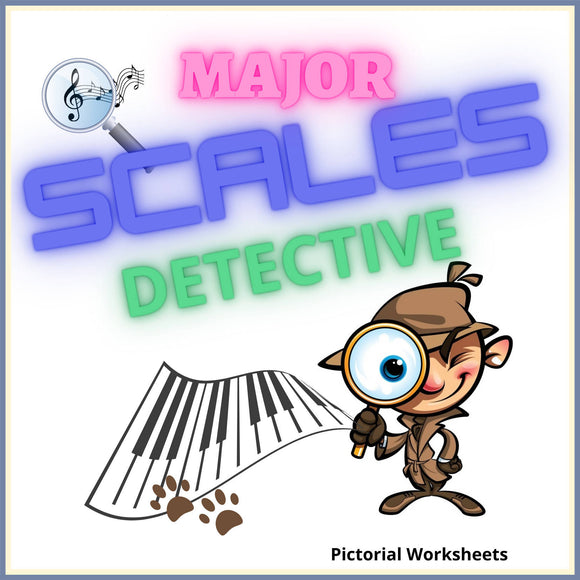 MAJOR Scales Detective - Pictorial Worksheet!