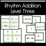 Rhythm Addition Math Equations - Level Three