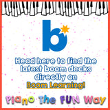Boom Cards: Landmarks on Keyboard and Staff (for Beginners)