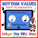 Boom Cards - Rhythm values