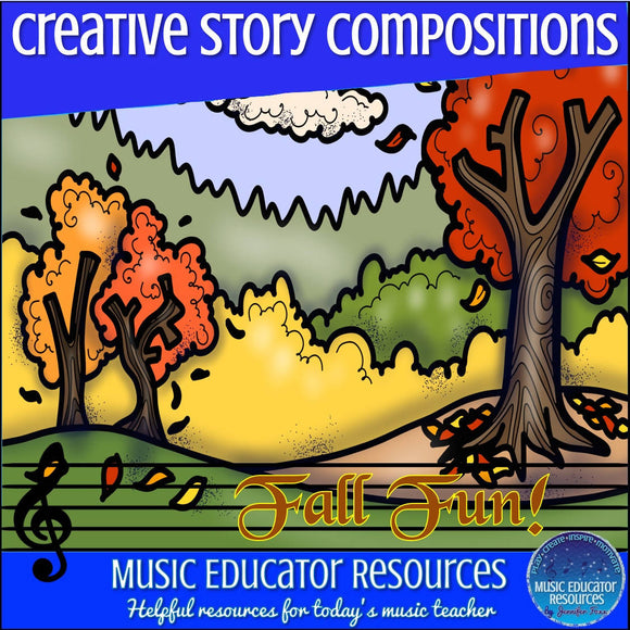 Creative Story Compositions | Fall Fun! | Reproducible