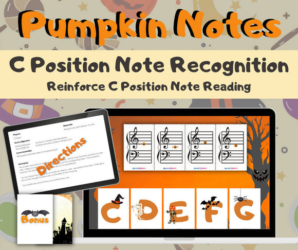 Pumpkin Notes - C Position Note Recognition