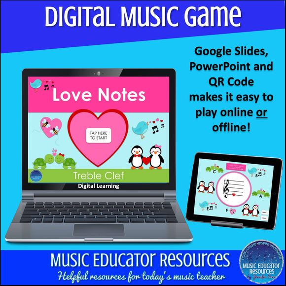 Love Notes | Treble Clef | Digital Music Game