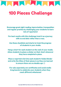 100 Pieces Challenge Charts