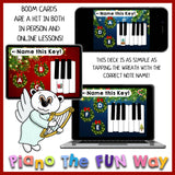 Boom Cards: Piano Keys (Holiday Edition)
