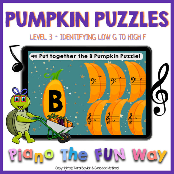 Boom Cards: Pumpkin Puzzles Level 3