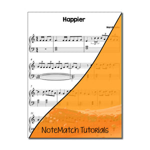 Happier by Marshmello (NoteMatch Tutorial)