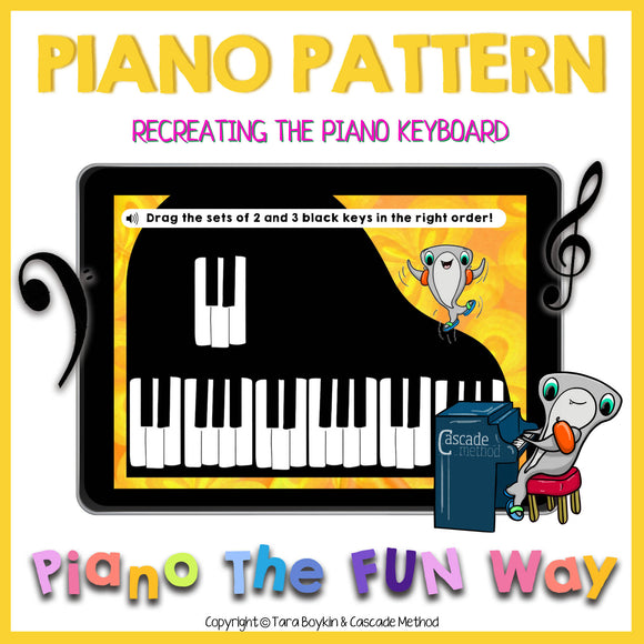 Boom Cards: Piano Pattern - Recreating the Piano Keyboard