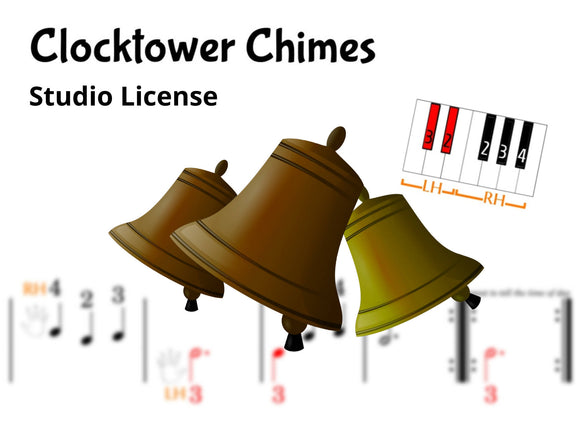 Clocktower Chimes - Finger Number Notation - STUDIO LICENSE