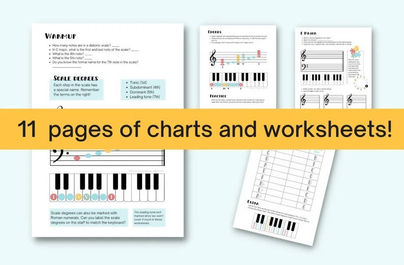 Scale Degrees Theory Worksheets – Music Teacher Resources