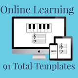 Mega Bundle 91 Online Piano Teaching Templates