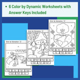 Earth Day Color by Dynamics Worksheets - Music Dynamics Activities