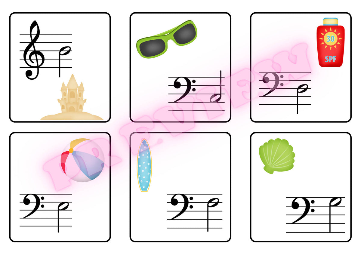 Note Recognization Game Three Ice Creams In A Row | Note Recognition Game – Music Teacher Resources