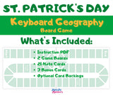 St. Patrick's Day Keyboard Geography Board Game
