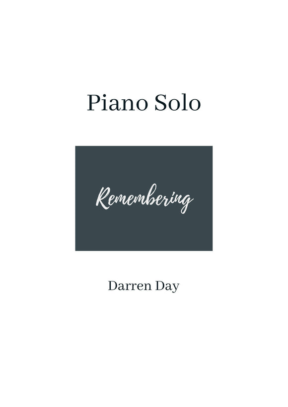 Remembering -Piano Solo (studio license)