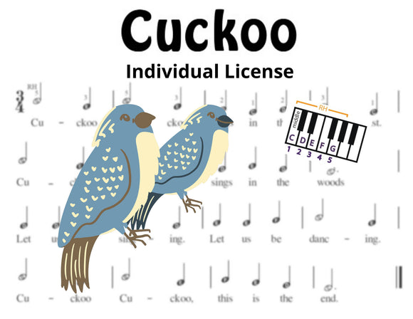 Cuckoo - Pre-Staff Alpha Notation INDIVIDUAL LICENSE
