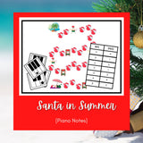 Santa in Summer | Piano Note Recognition Game