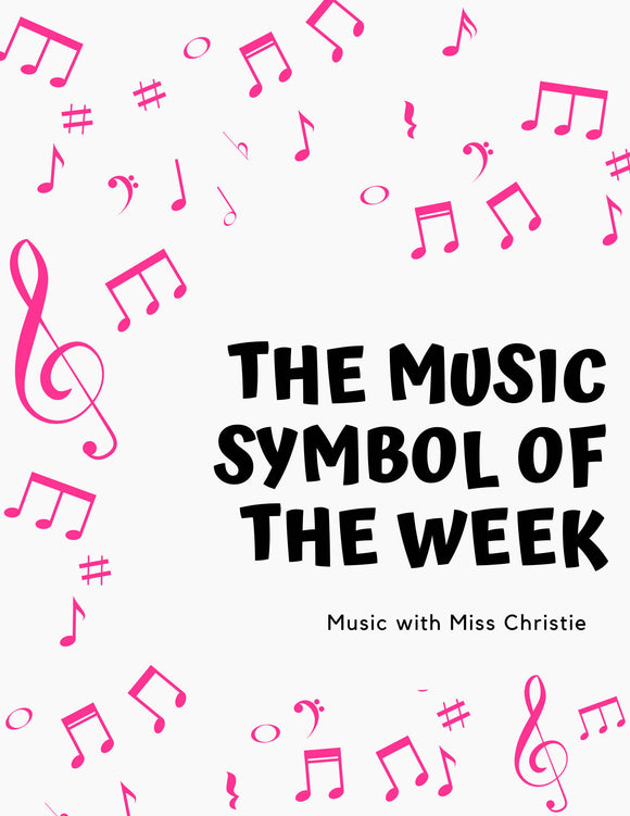 2021 Music Symbol of the Week Calendar