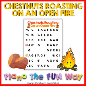 Piano Sheet: Chestnuts Roasting on an Open Fire