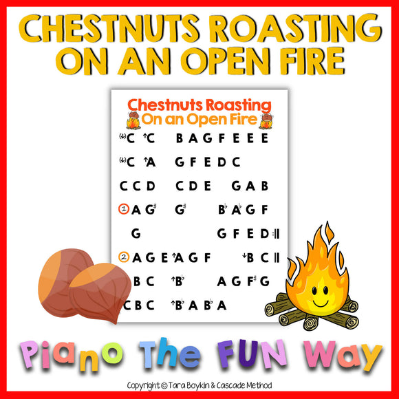 Piano Sheet: Chestnuts Roasting on an Open Fire