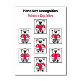 Piano Key Recognition ~ Valentine’s Day Edition (Black Dots)