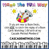 Boom Cards: Sorting Piano Sets of 2 and 3 Black Keys in a Fun Underwater Theme