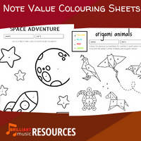 Note Value Colouring Sheets