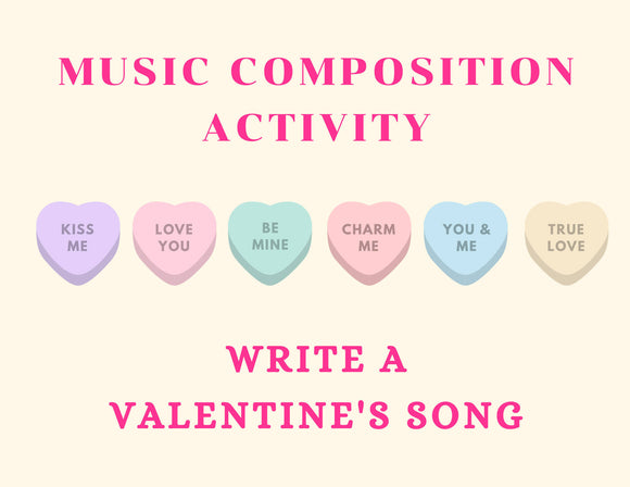 Write a Valentines Song: Pre-reading Composition Activity