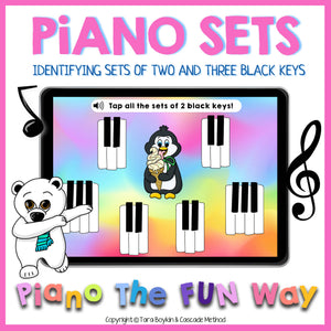 Boom Cards: Identifying Piano Sets of 2 and 3 Black Keys