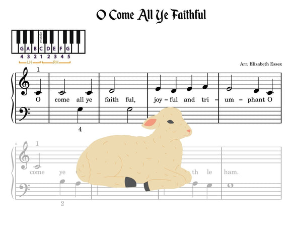 O Come All Ye Faithful - Primer Level (Studio License)