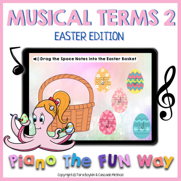 Boom Cards: Musical Terms 2 (Easter)
